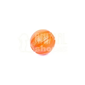 Hračka pes Liker míček oranžový 5cm Aktuální