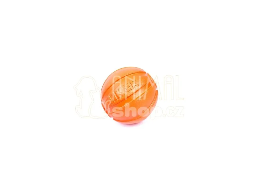 Hračka pes Liker míček oranžový 7cm Cenová Bomba