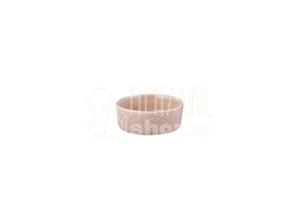 Miska keramická Zig Zag 12cm písková 0,34l Super Cena