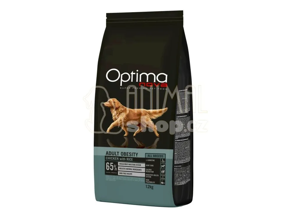 Dokud Zásoby Vydrží OPTIMAnova Dog Obesity Chicken & Rice 12 kg