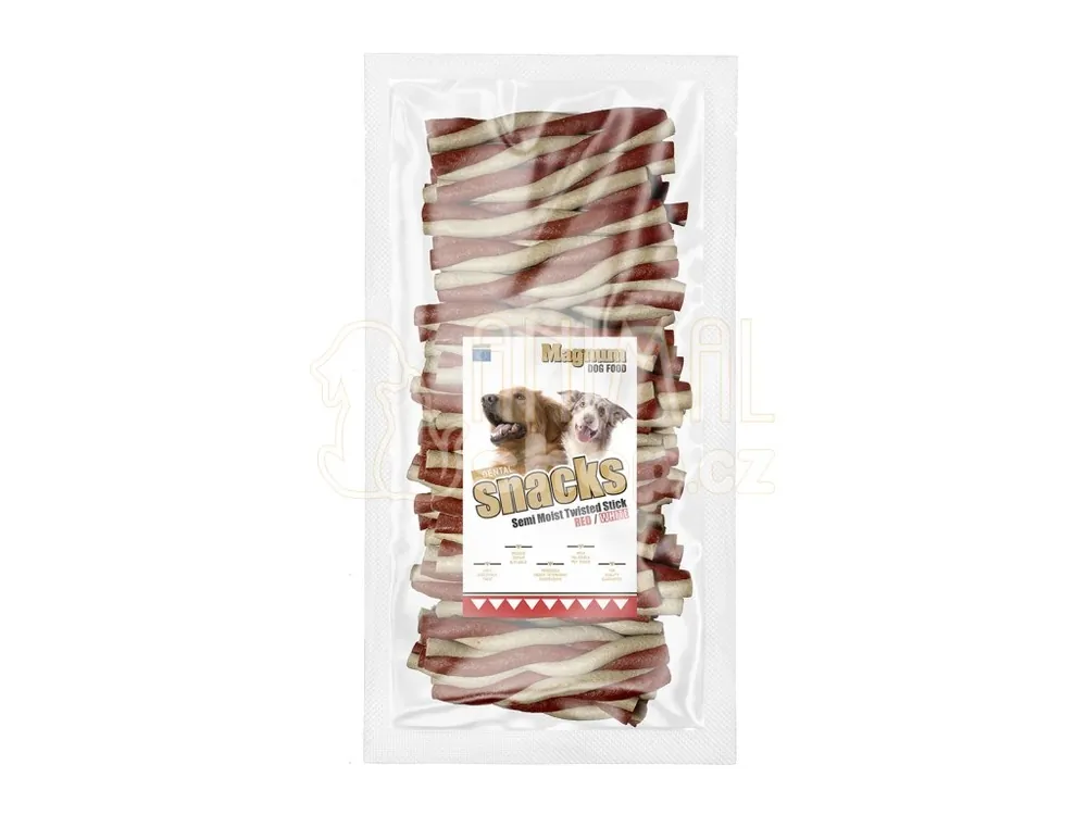 Magnum kroucená tyčka 12,5cm 50ks RED/WHITE Cenový Hit