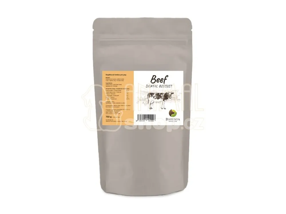 Víkendová Akce BOHEMIA BAKED Beef Dental Biscuit 750g