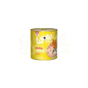 Cenový Hit WOW Dog konz. Junior kuřecí s karotkou 800g