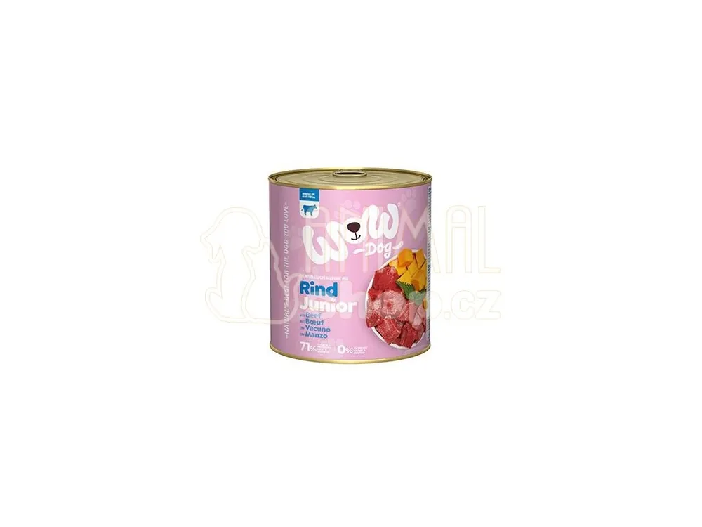 WOW Dog konz. Junior hovězí s dýní 800g Kup Teď