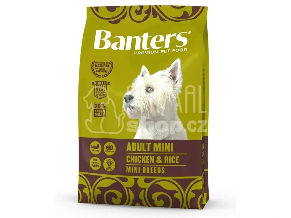 Ihned K Objednání Banters Adult Mini Chicken & Rice 8 kg