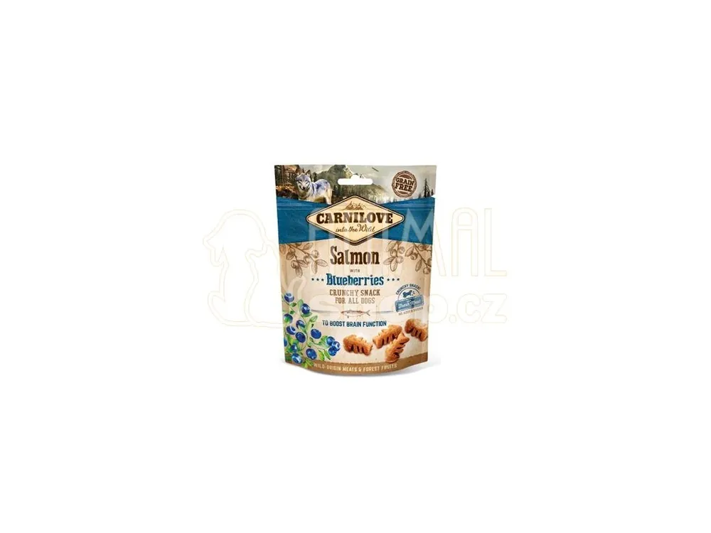 Cenově Výhodný Carnilove Dog Crunchy Snack Salmon&Blueberries 200g