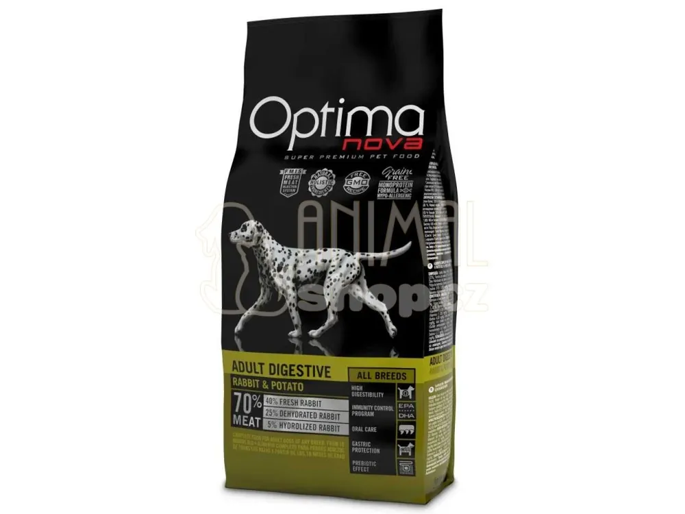 OPTIMAnova Dog Adult Digestive Rabbit & Potato GF 2 kg Akce