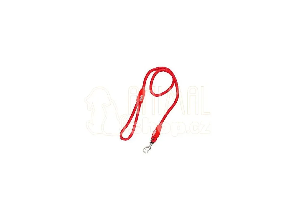 Vodítko BUSTER Reflective lanové 120cm/8mm červené Výhodná Nabídka