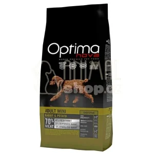 Poslední Šance OPTIMAnova Dog Adult Mini Digestive Rabbit & Potato GF 2 kg
