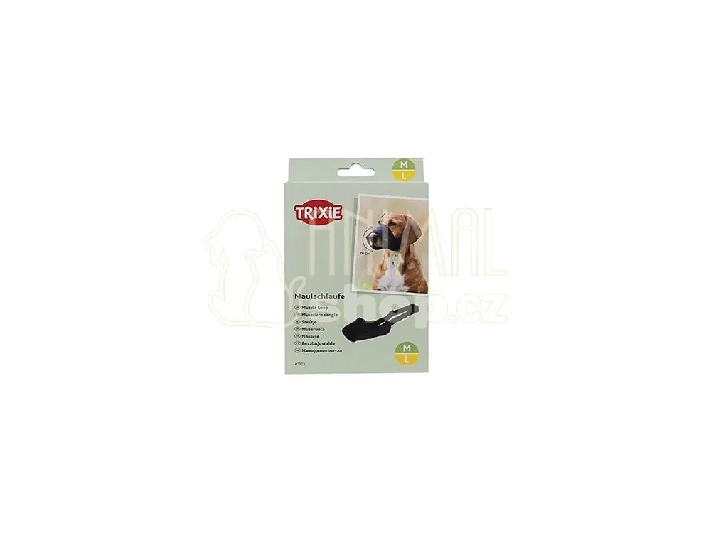 Náhubek fixační pes M-L 26cm/7,7cm černá TR Nová Kolekce