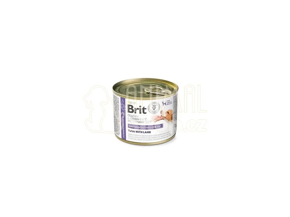 Autentický Brit VD Dog GF konz Gastrointestinal Low Fat 200g