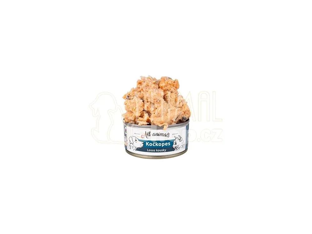 All Animals kočkopes konz. Losos kousky 90g Aktuální