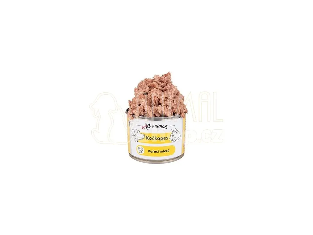 All Animals kočkopes konz. Kuřecí mleté 200g Nejprodávanější