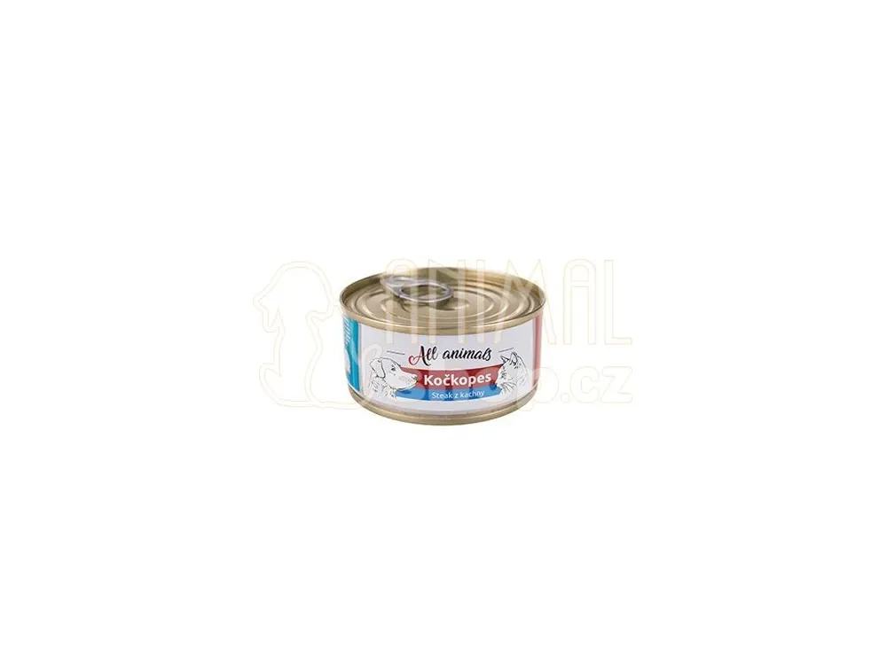 Pouze Dnes All Animals kočkopes konz. Steak z kachny 100g