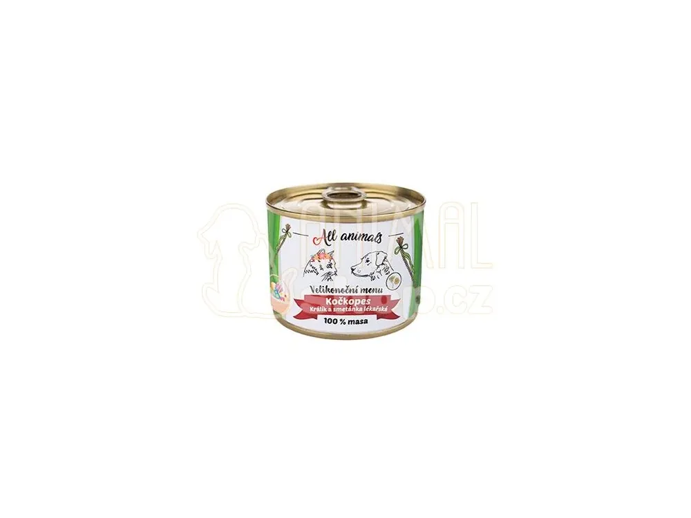 All Animals kočkopes konz. Velikonoční králík+sm. 200g Omezená Nabídka