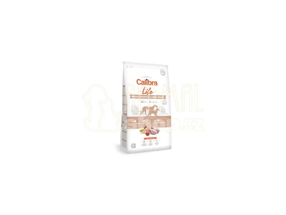 Calibra Dog Life Senior Medium&Large Chicken 2,5kg Časově Omezené