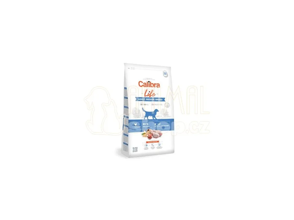 Nejprodávanější Calibra Dog Life Adult Medium Breed Chicken 12kg