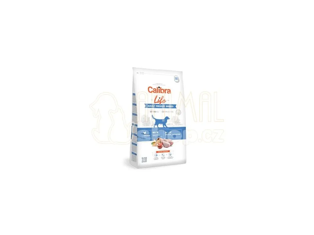 Calibra Dog Life Adult Medium Breed Chicken 2,5kg Novinka