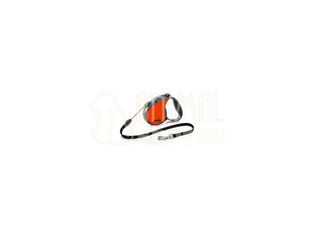 Vodítko FLEXI Neon Reflect M lanko 5m/20kg oranžová Koupit Online