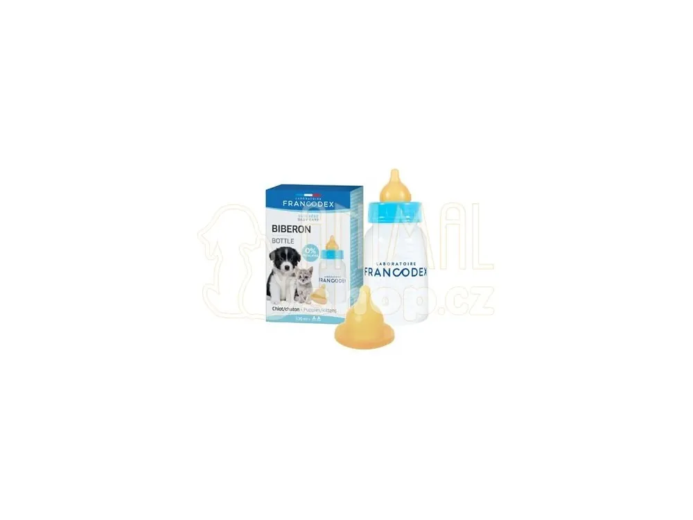 Francodex Láhev pro krmení štěňat a koťat 120ml Levný