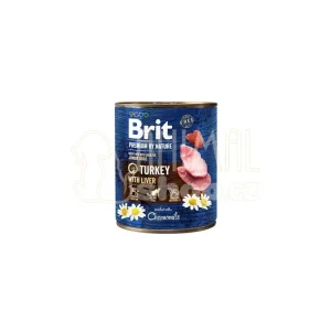 Brit Premium Dog by Nature konz Turkey&Liver 800g Akční Nabídka