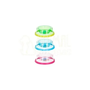 Expresní Doručení Miska plast transparent.protiskluz 19x6,5cm, mix barev