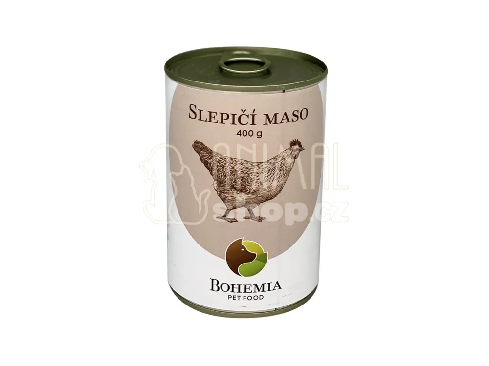 BOHEMIA Slepičí maso ve vlastní šťávě 400g Zlevněný