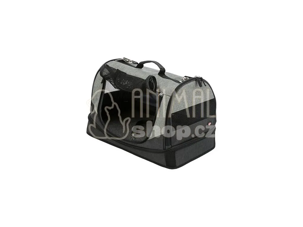 Transportní taška-pelíšek HOLLY 50x30x30 cm nylon,černo/šedá (max 15kg) Autentický