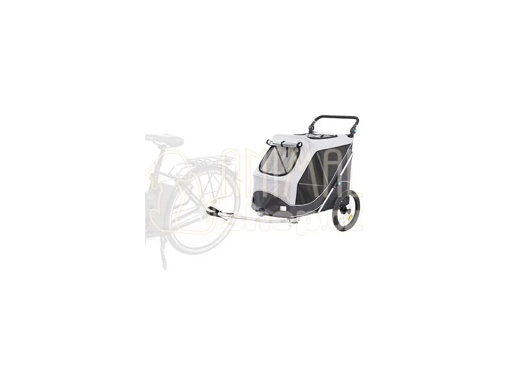 Originální Vozík za kolo s funkcí rychlého skládání, L 74 x 95 x 103/143 cm, nosnost max. 30 kg, šedá