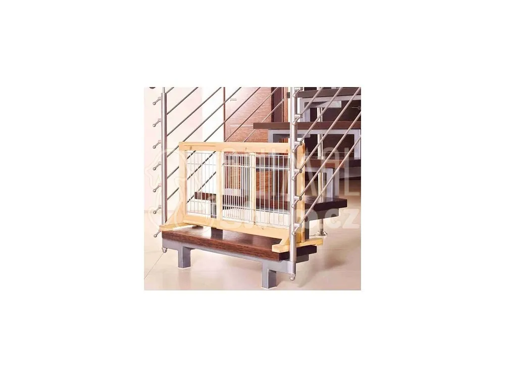 Posuvná bariéra pro štěňata a malé psy 63-108x50x31 cm Omezená Nabídka