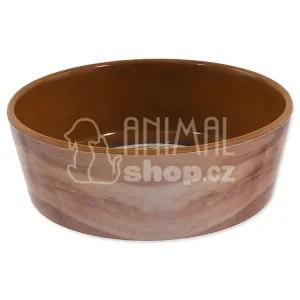 Novinka Miska DOG FANTASY vzor dřevo hnědá - různé velikosti 12,5-20cm
