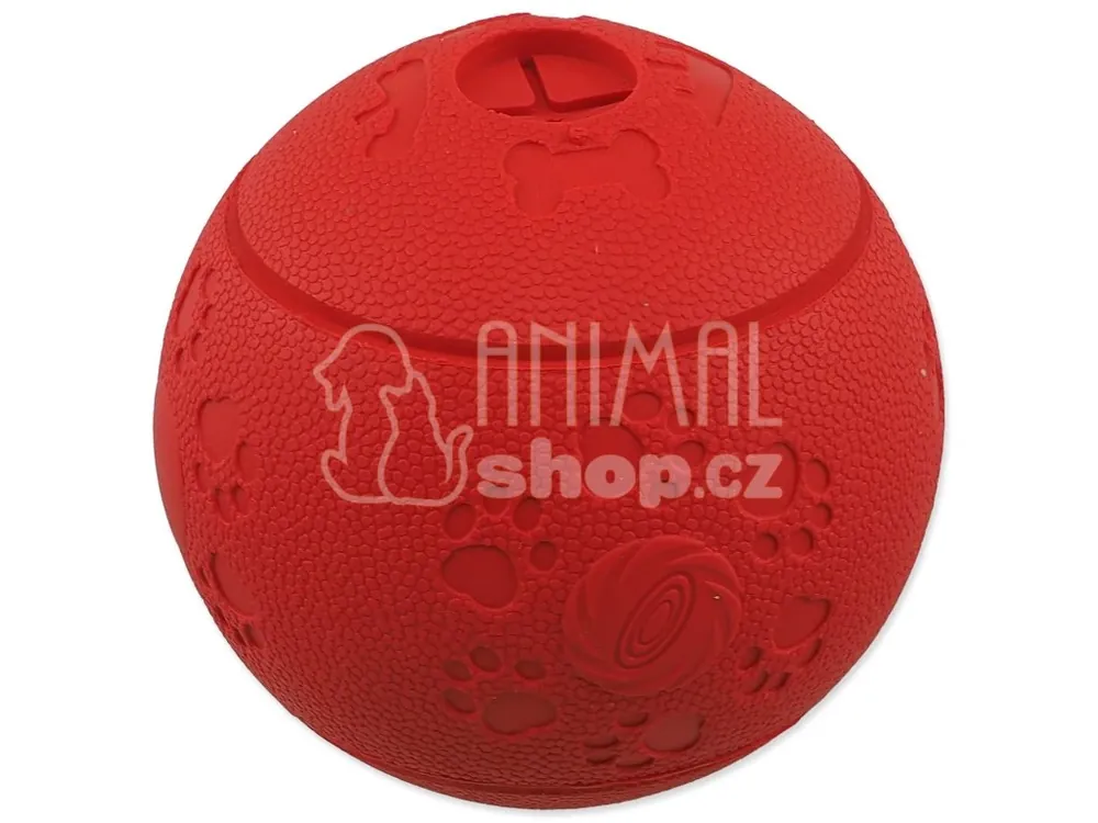 Víkendová Akce Hračka Dog Fantasy míček na pamlsky červený 11cm