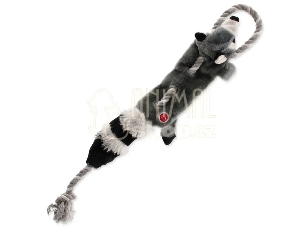 Hračka Dog Fantasy Skinneeez mýval s provazem 57,5cm Sezónní Sleva