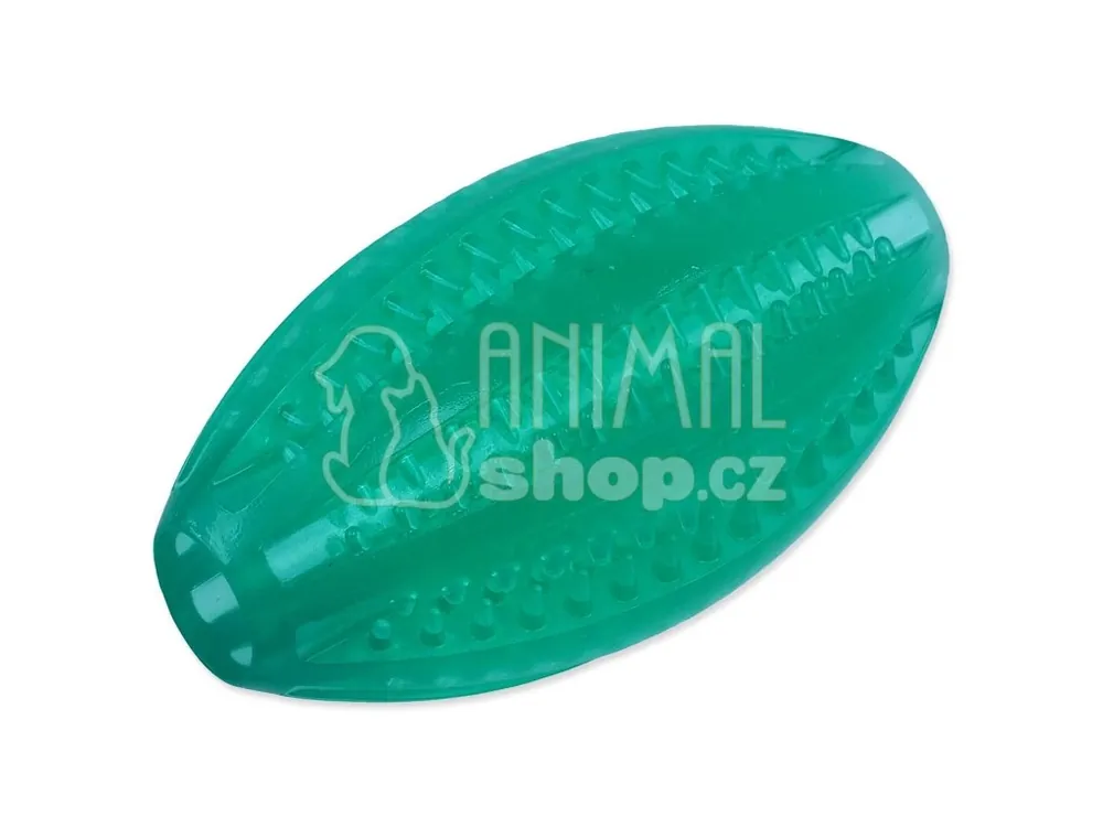 Míček Dog Fantasy DENTAL MINT rugby zelený 9cm Koupit Online