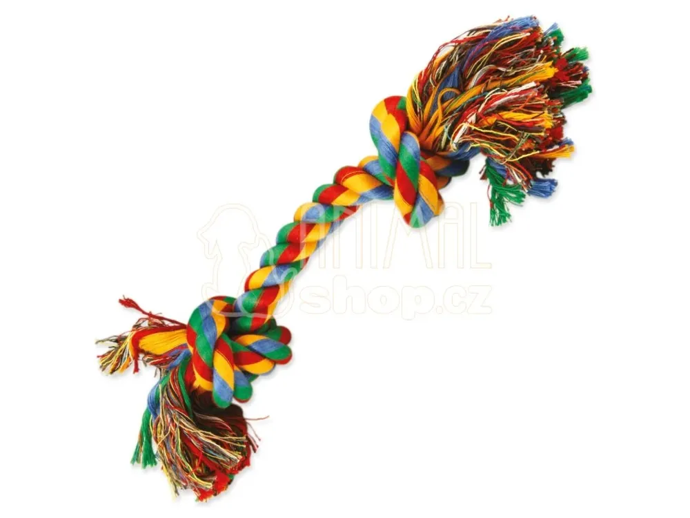 Aktuální Hračka Dog Fantasy uzel bavlněný barevný 2 knoty 30cm