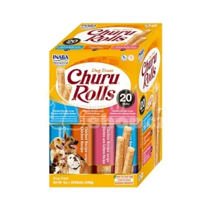 Cenově Výhodný Inaba Churu Rolls dog snack multipack 20x 12g