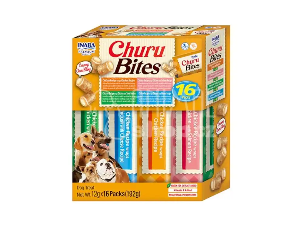 Inaba Churu Bites dog snack multipack 16x 12g Objednat Nyní