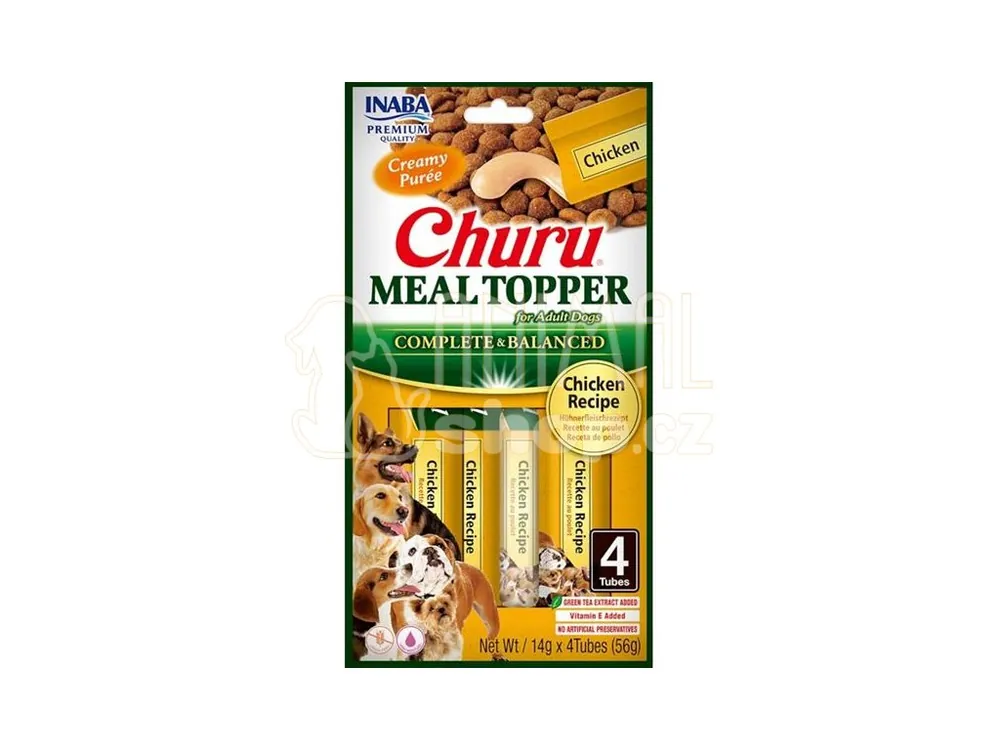 Oblíbený Inaba Churu Dog meal topper kuře 4x 14g