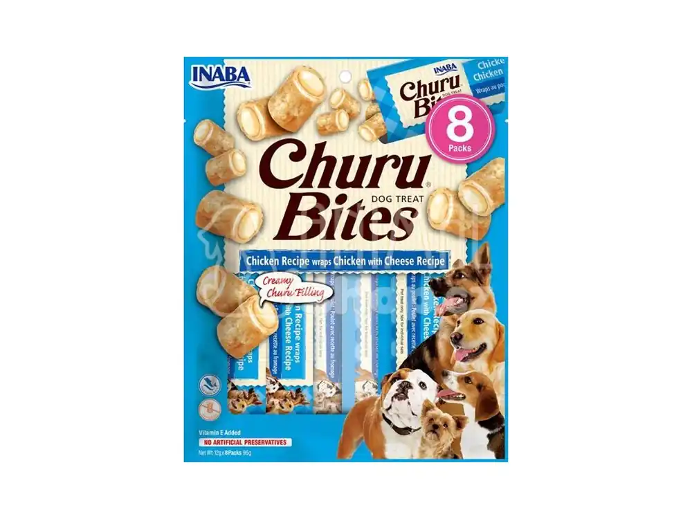 Ihned K Objednání Inaba Churu Bites dog snack kuře a sýr 8x 12g