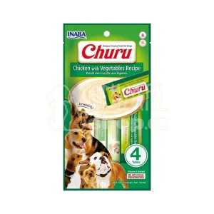 Super Cena Inaba Churu dog snack kuře a zelenina 4x14 g