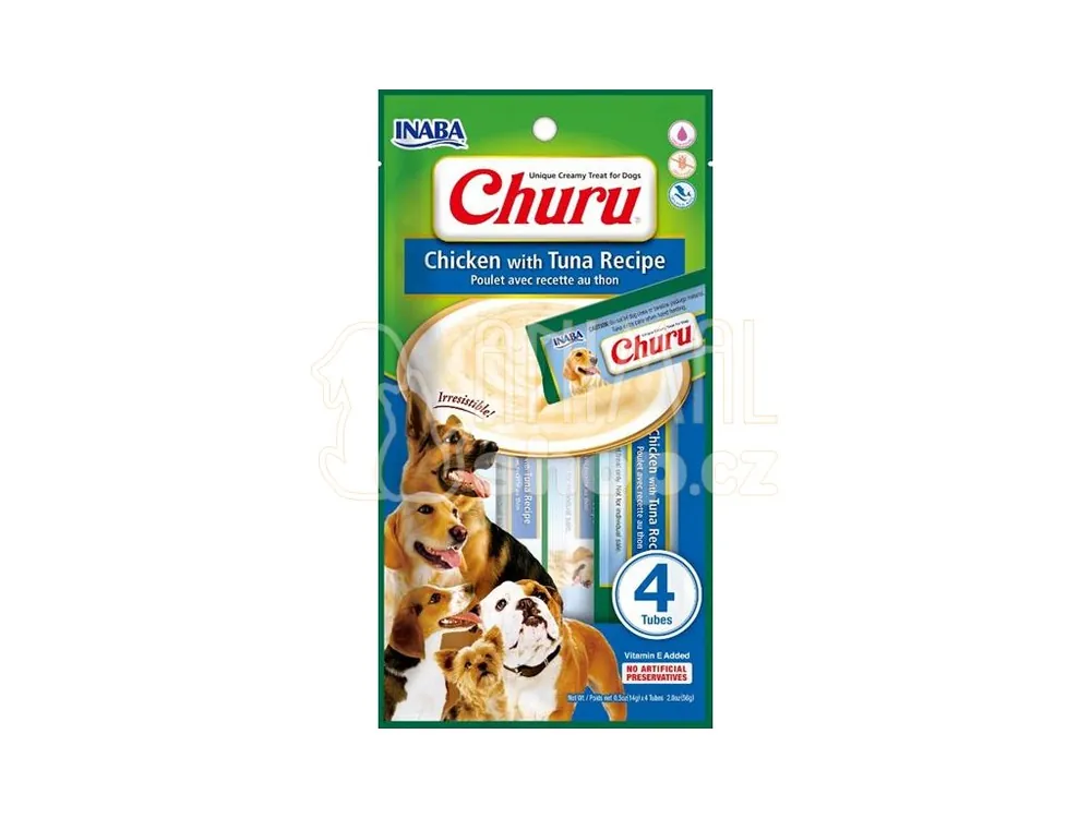 Inaba Churu dog snack kuře a tuňák 4x14 g Značkový