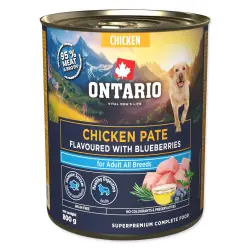 Nakupujte Hned Ontario Dog Adult kuřecí pate s borůvkami