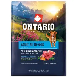 Cenově Výhodný Ontario Adult All Breeds Monoprotein Tuna & Sweet Potatoes