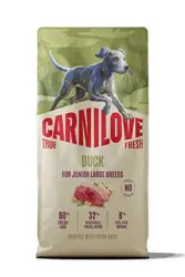 Sleva Carnilove True fresh Dog Dry Duck for Junior Large Breed