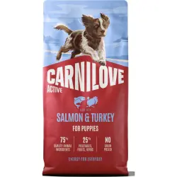 Carnilove Active Dog Dry Made with Salmon & Turkey for Puppies Cenový Hit