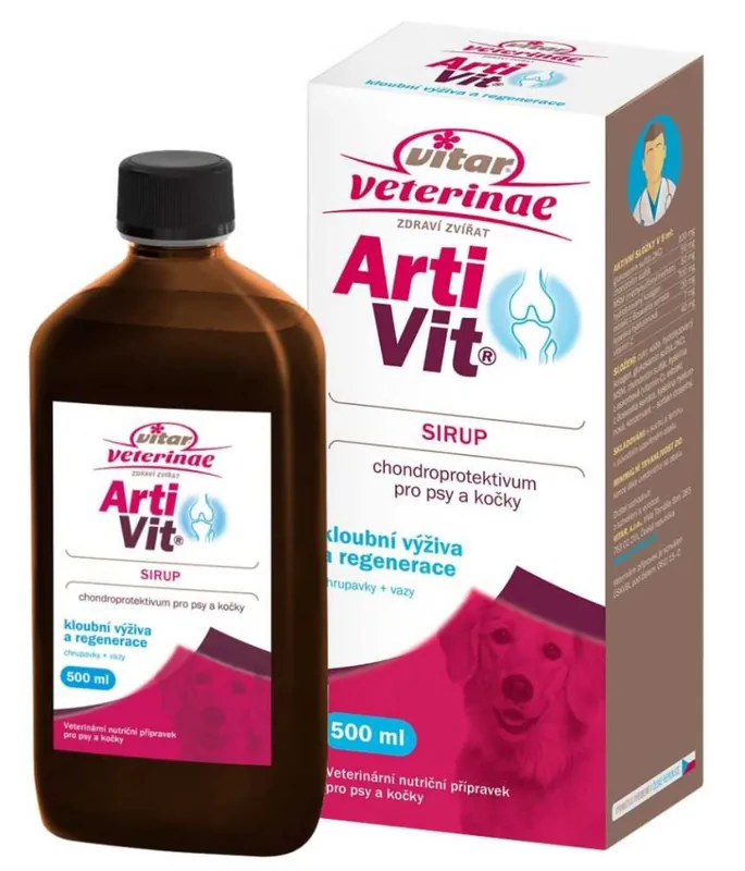 Vitar veterinae Artivit sirup 500 ml Ihned K Objednání