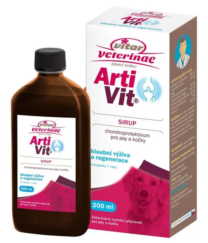 Vitar veterinae Artivit sirup 200 ml Nejprodávanější