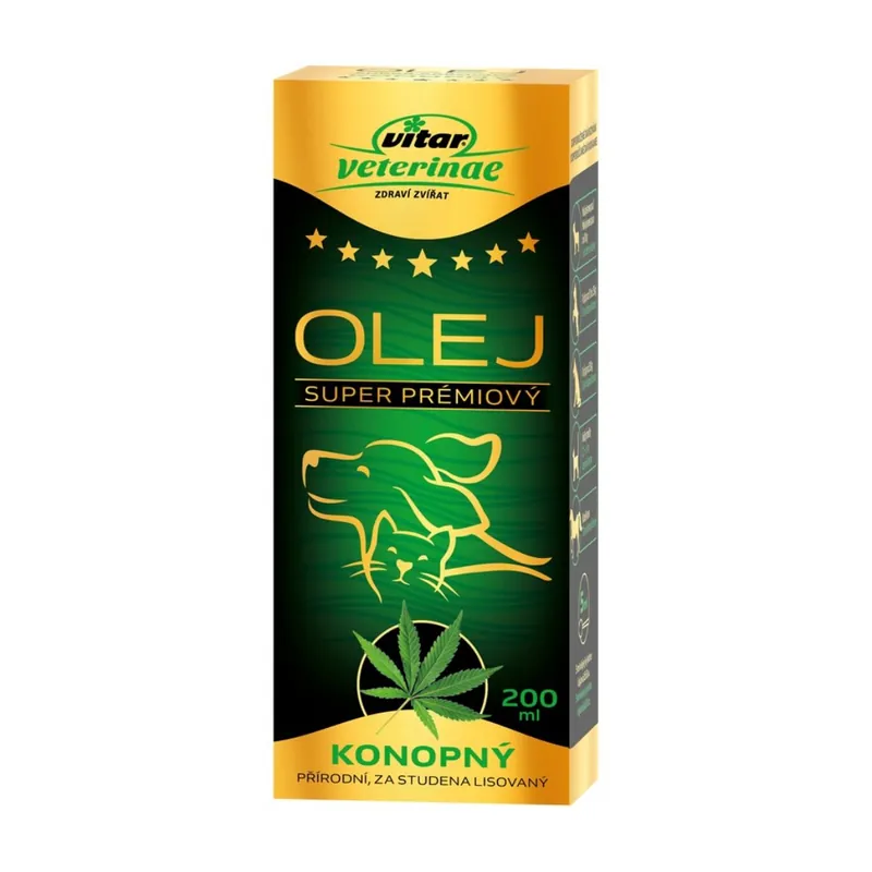 Vitar Veterinae Konopný olej 200 ml Značkový
