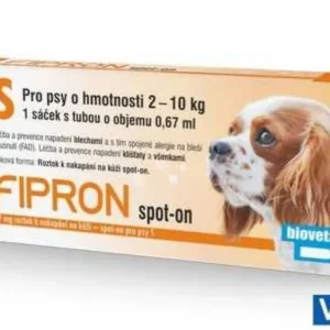 FIPRON spot-on pro psy S, 1 x 0,67 ml Cenová Bomba