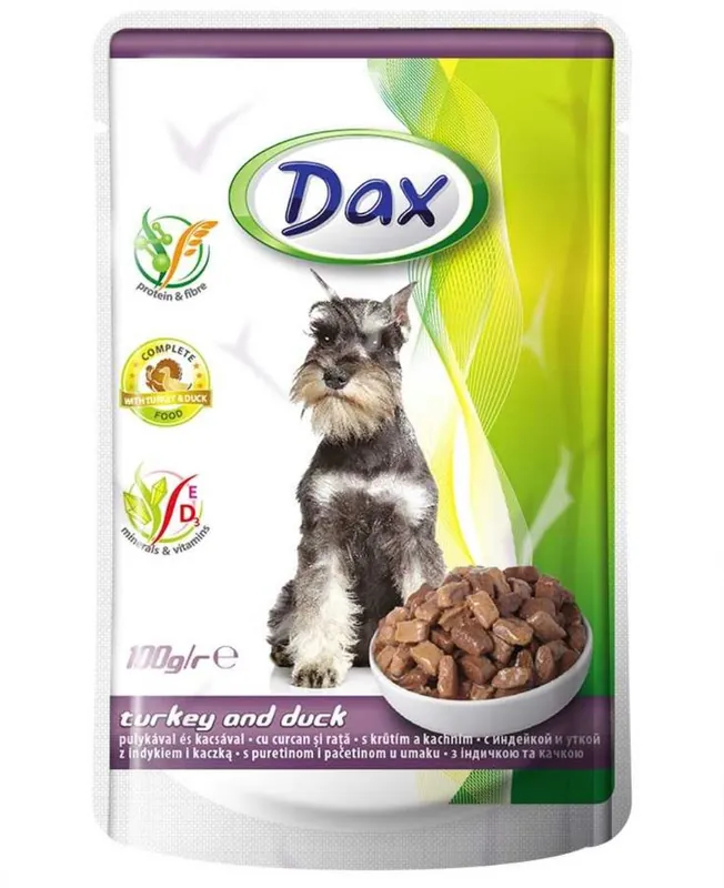 Dax Dog krůtí a kachní, kapsička 100 g Nakupujte Hned